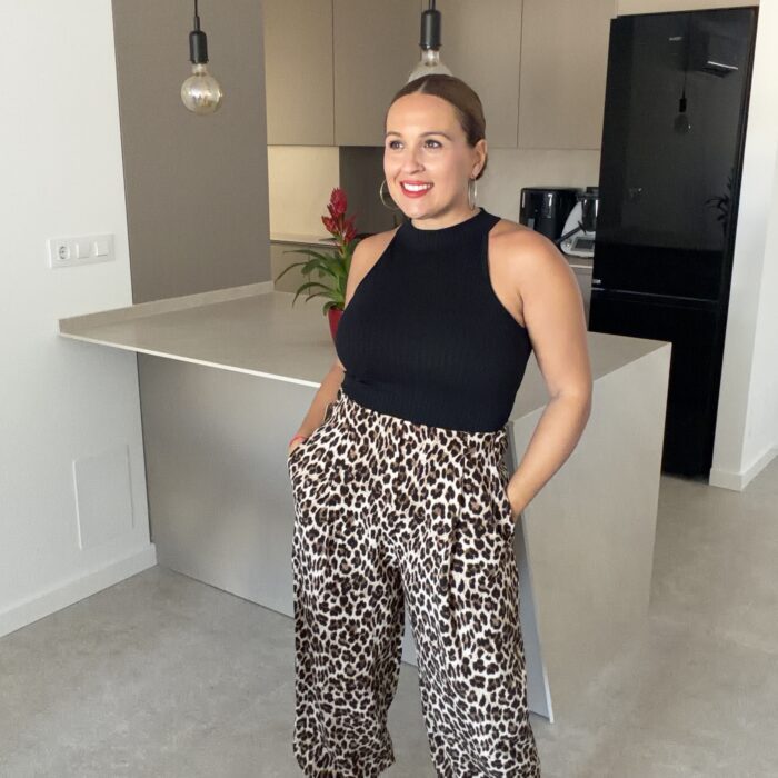PANTALON ALADDIN LEOPARDO