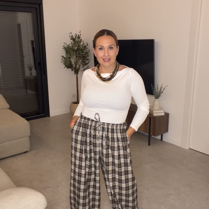 PANTALON CUADROS PAÑO